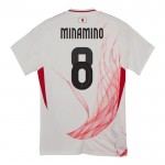 Günstige Fußballtrikots Japan Minamino 8 Auswärtstrikot 2024-25 Kurzarm